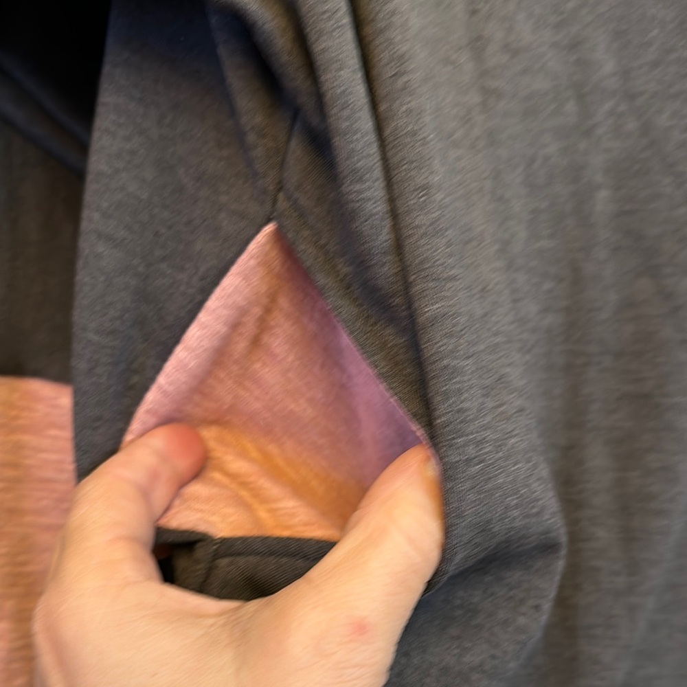 Colorblock Hoodie with Patterned Sleeves Rippa - Picture 6 of 10